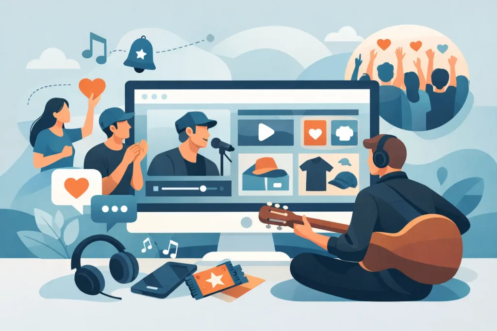 Why Fan Focused Artist Websites Win