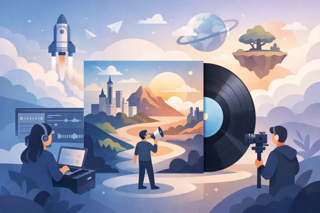 An Album Release Campaign That Builds a World